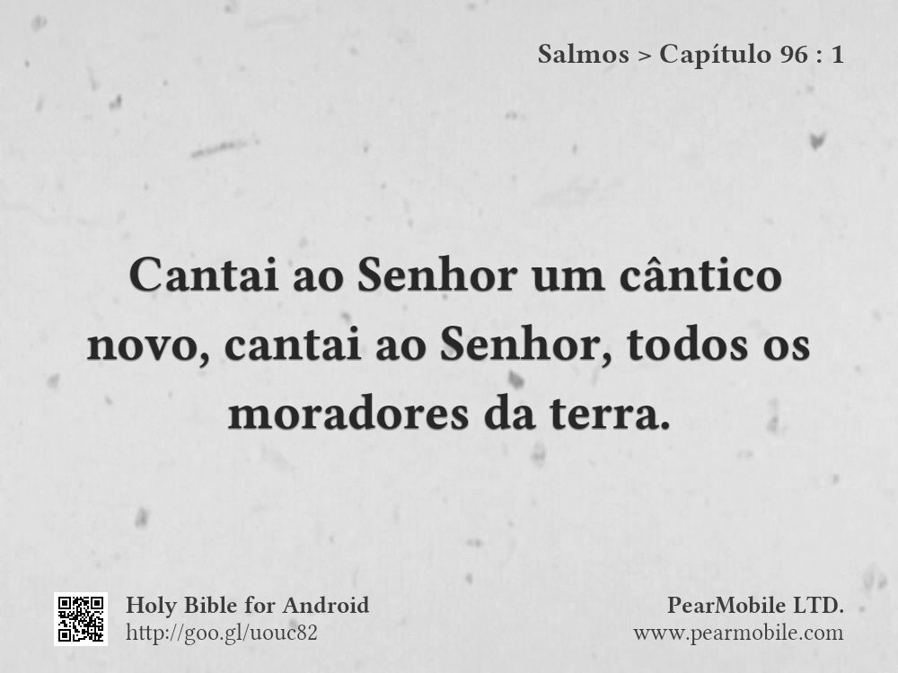 Salmos, Capítulo 96:1